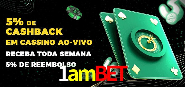 Promoções do cassino ao Vivo 1ambet